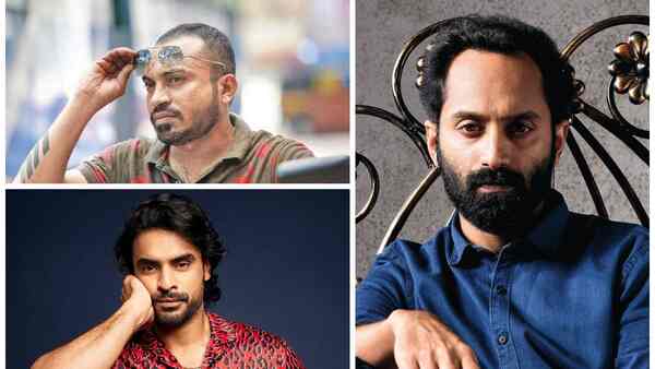 Soubin Shahir, Tovino Thomas and Fahad Faasil