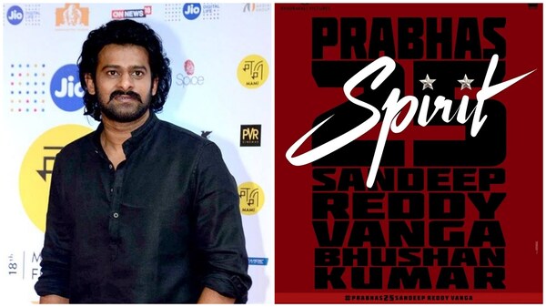 Prabhas announces 25th film, Spirit, his first collaboration with Sandeep Reddy Vanga