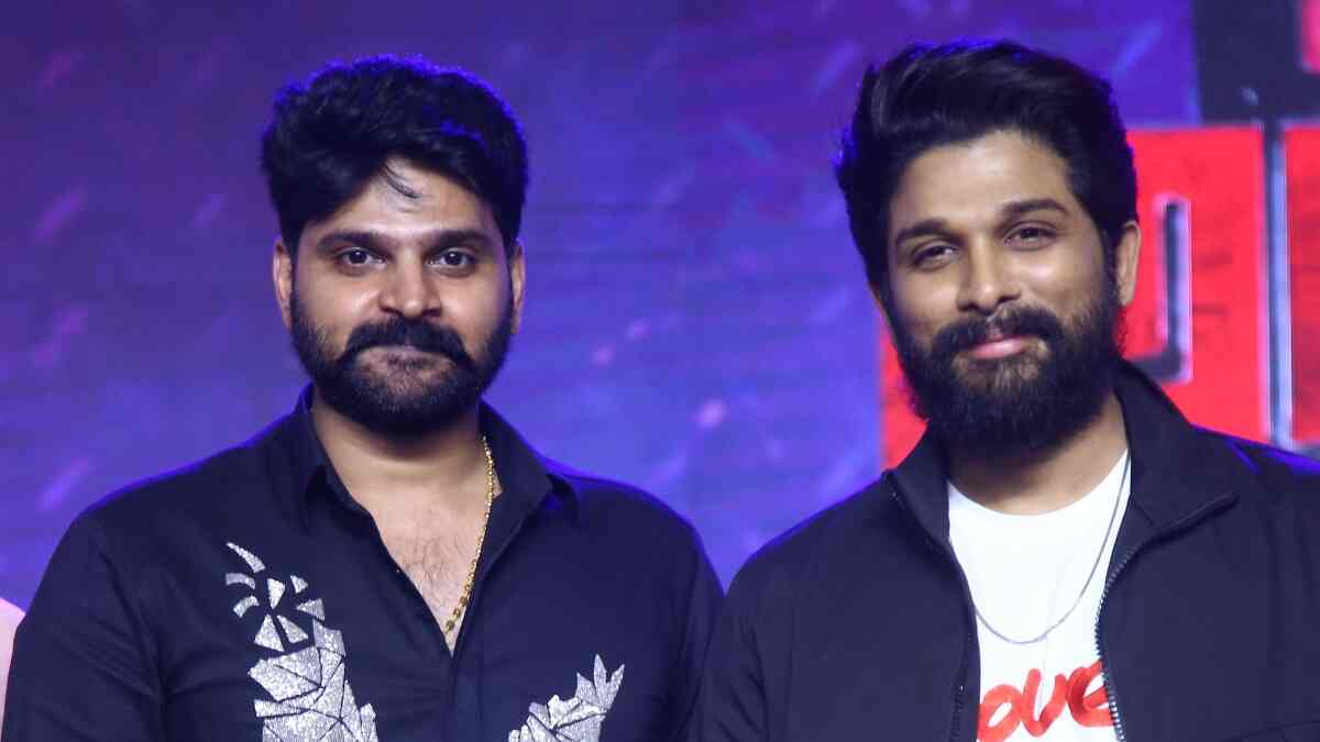 Allu Arjun and Sree Vishnu’s camaraderie grabs eyeballs at Alluri’s grand pre-release event