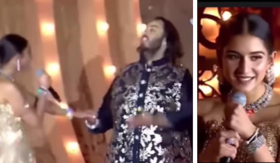 Radhika Merchant dedicates Shah Rukh Khan’s iconic dialogue to Anant Ambani during sangeet ceremony- SEE VIDEO