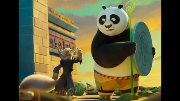 Still from Kung Fu Panda 4.