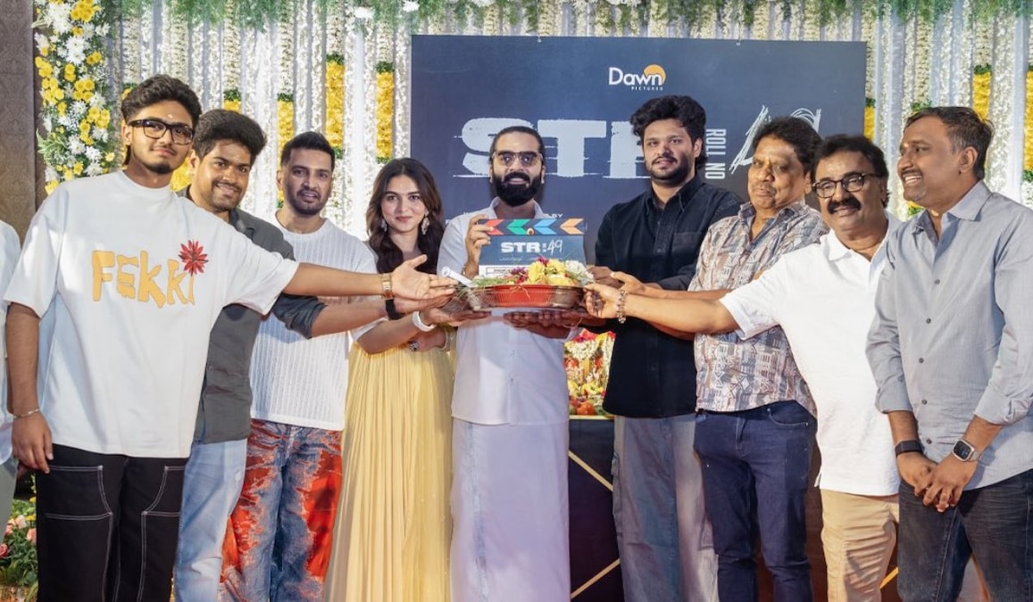 STR 49 goes on floors; Simbu-Santhanam-Kayadu Lohar film gets launched in style; See video