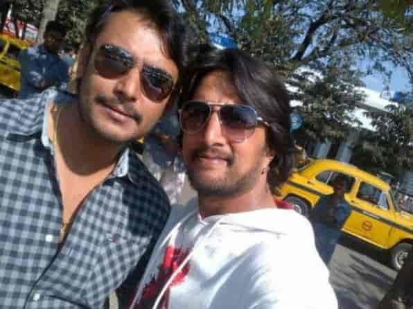 File pic of Darshan and Sudeep