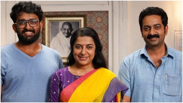 Suhasini Maniratnam with Jai Mahendran director Srikanth Mohan, and Saiju Kurup