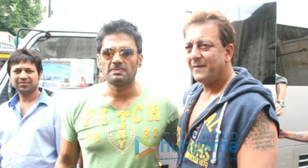Suniel Shetty and Sanjay Dutt