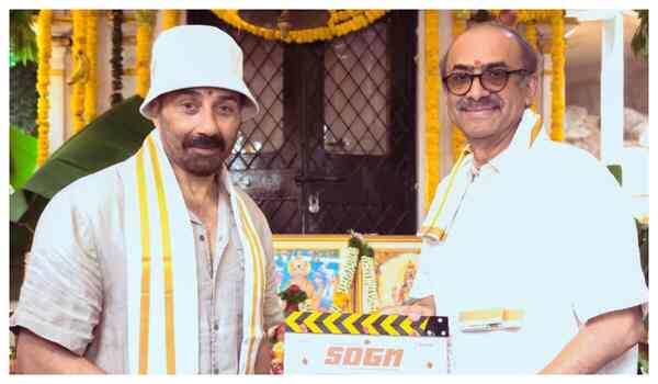 Producer Suresh Babu at the Mahurat of Sunny Deol's film