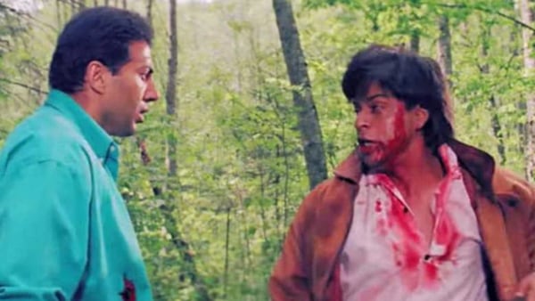 Sunny Deol, Shah Rukh Khan in Darr