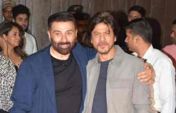 Sunny Deol with Shah Rukh Khan