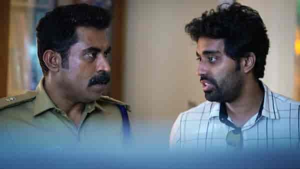 Suraj Venjaramoodu and Dijo Jose Antony on the sets of Jana Gana Mana