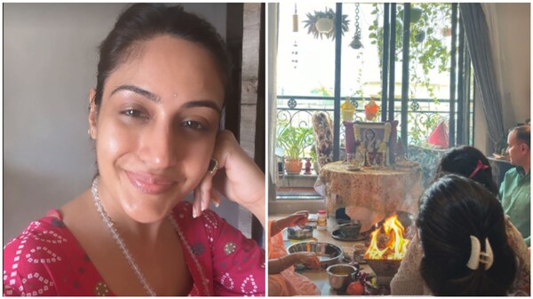 Surbhi Chandna begins her wedding preparations with a puja – Watch PIC here