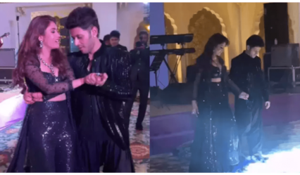 Surbhi Chandna flaunts her diamond ring during Sufi night celebration with fiancé Karan Sharma