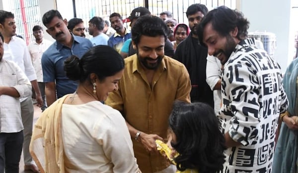 Suriya 45 update: RJ Balaji, Suriya take part in pooja ceremony; was Trisha spotted?