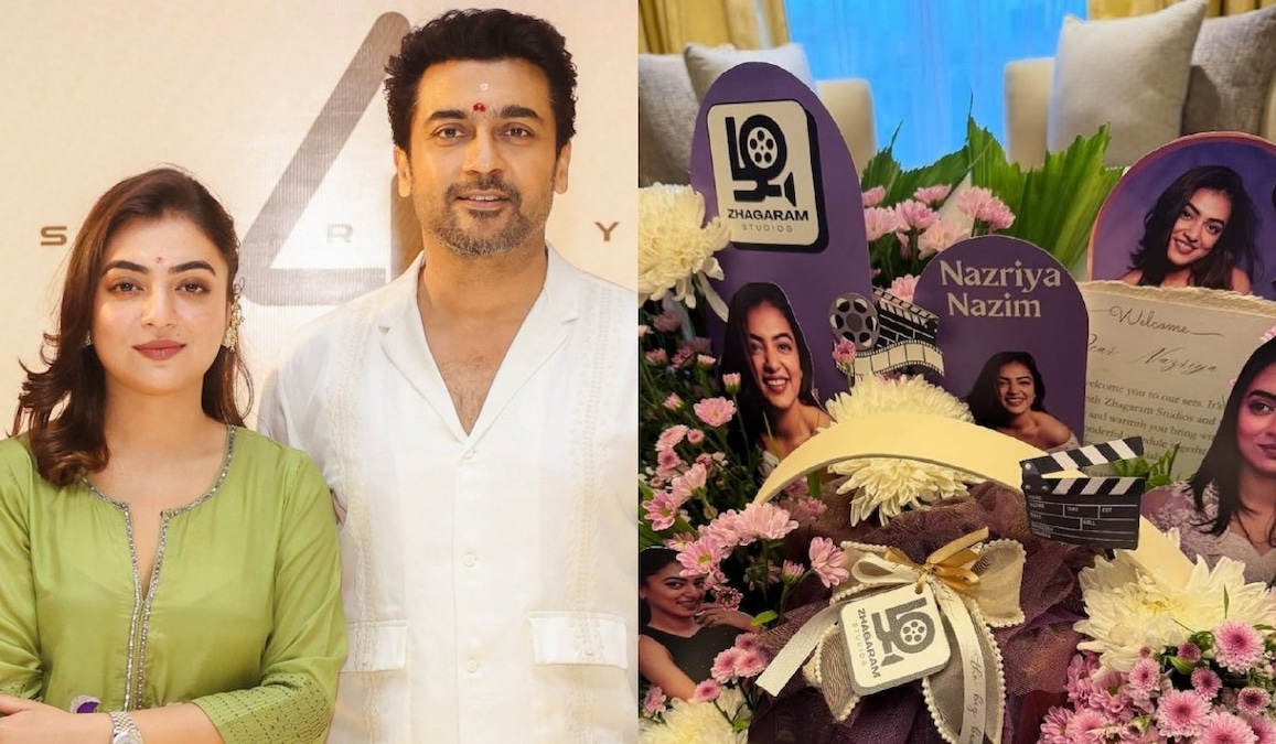 Suriya 47: Nazriya Fahadh joins sets of Jithu Madhavan-Suriya’s cop flick