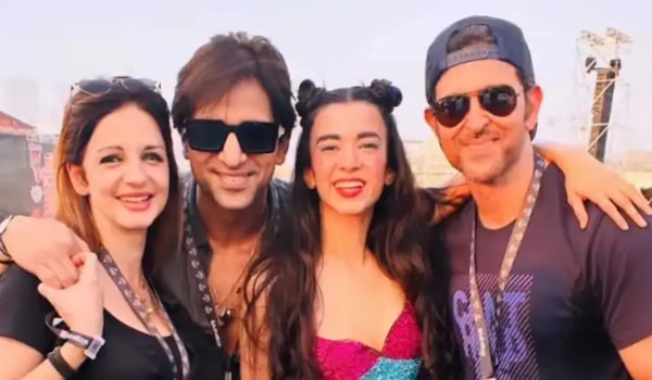 Sussanne Khan, Arslan Goni, Saba Azad, and Hrithik Roshan