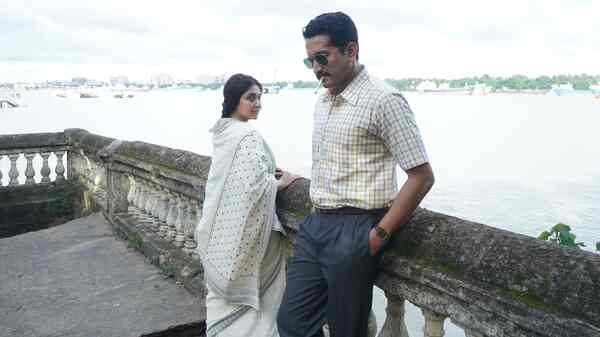 Swastika Mukherjee and Parambrata Chatterjee in a scene from Shibpur