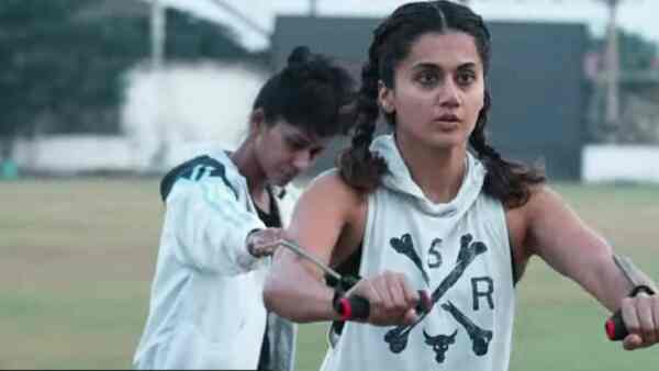 Blood, sweat and lot of bruises: Witness Taapsee Pannu’s intense prep to play Mithali Raj in Shabaash Mithu