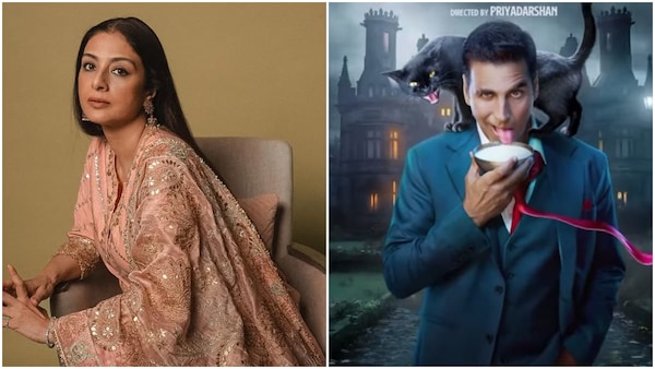 Tabu Joins Akshay Kumar On Bhoot Bangla Sets
