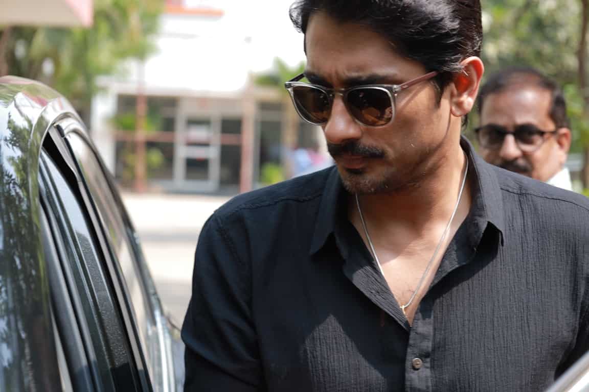 Siddharth clicked outside the venue