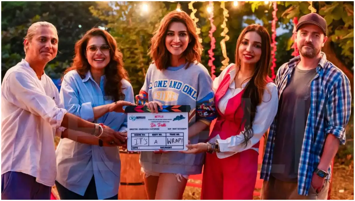 Kajol and Kriti Sanon wrap up filming Netflix’s Do Patti, Streaming giant shares BTS stills – Check them out