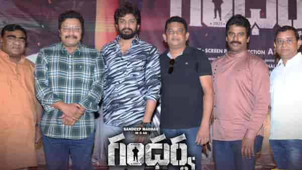 Team Gandharwa at the song launch