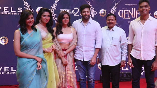 Team Genie at the puja ceremony of the film