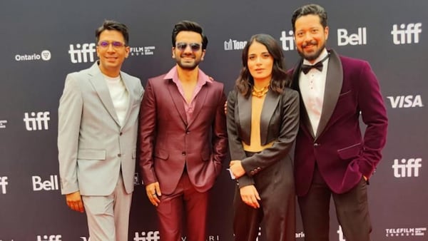 TIFF 2022: 'Kacchey Limbu' stars Radhika Madan, Ayush Mehra, and Rajat Barmecha shine on the red-carpet