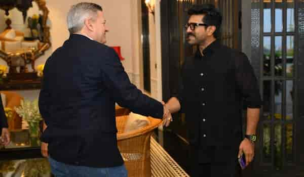 Netflix CEO Ted Sarandos visits India to meet Chiranjeevi and Ram Charan, and their Mega Family