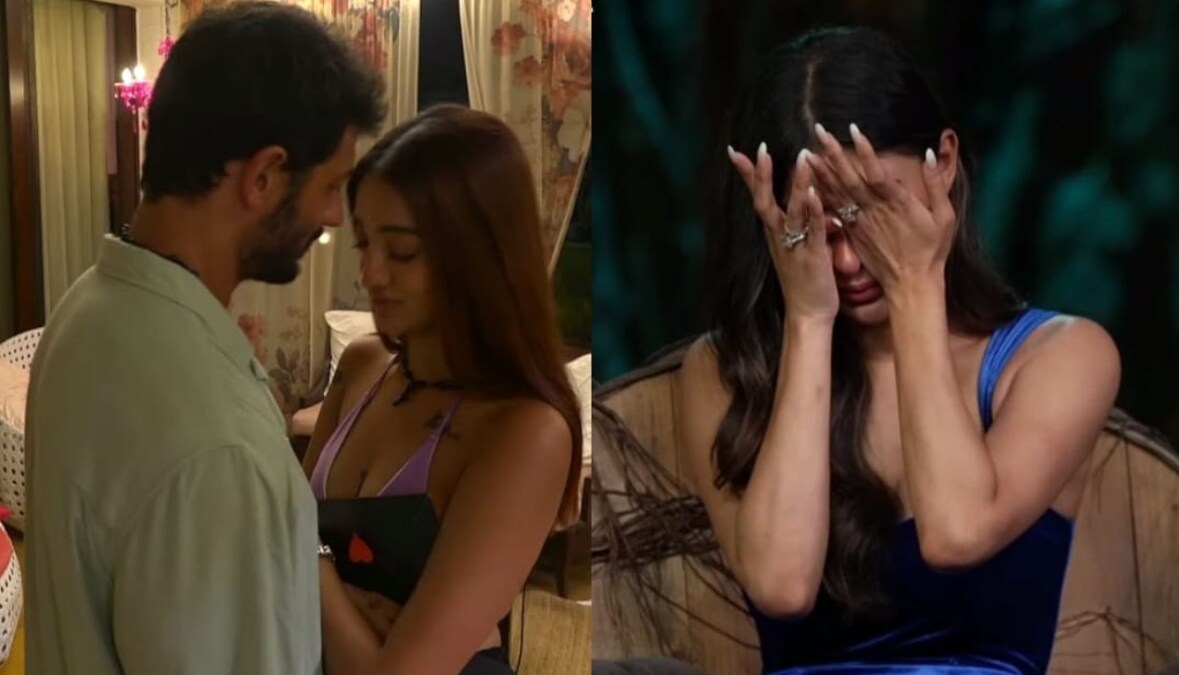 Temptation Island India: Shocking! Nikki CHEATS on Tayne with Jad Hadid;  host Mouni Roy cries to see the video