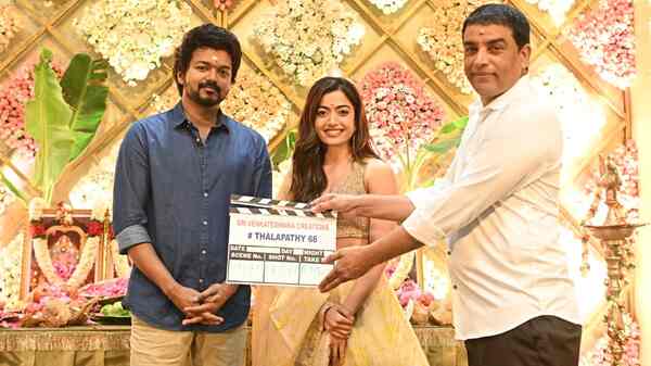 Vijay, Rashmika and Dil Raju