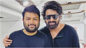 Thaman and Prabhas on The Raja Saab