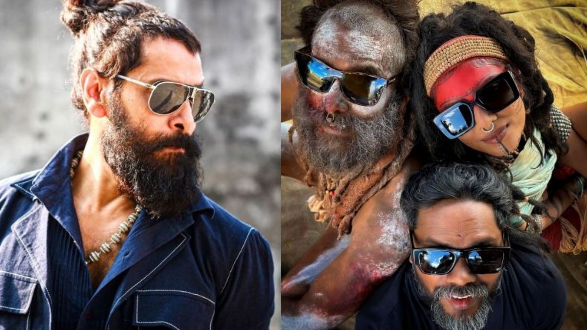 Vikram wraps up shooting for Thangalaan in style. See photos