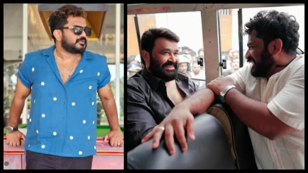 Tharun Moorthy with Thudarum star Mohanlal