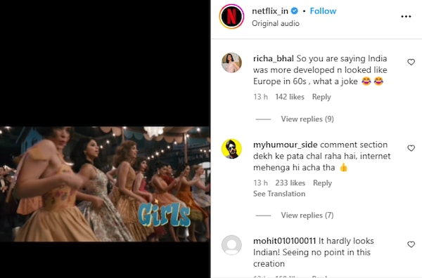 Trolled! The teaser of The Archies on Instagram faces flak.