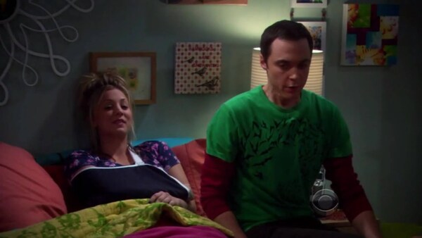 Sheldon and Penny in The Big Bang Theory/YouTube screengrab