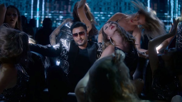 Darshan in a still from the song Alohomora from The Devil