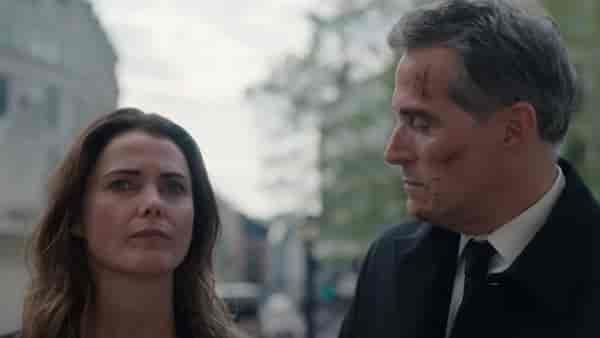 Kerri Russell and Rufus Sewell in The Diplomat Season 2