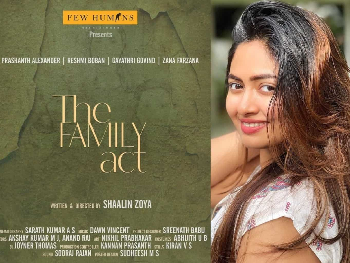 The Family Act poster Shaalin Zoya’s first feature film hints at a