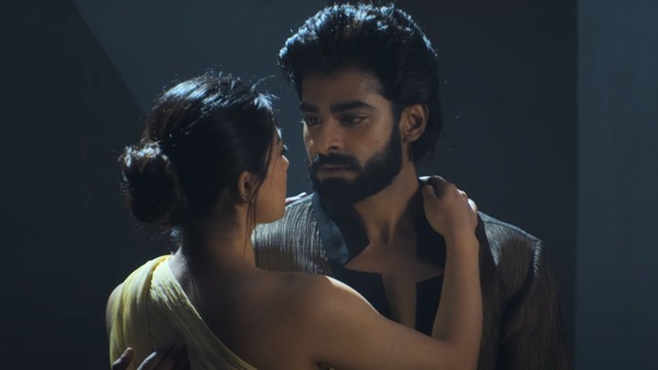 Rashmika Mandanna and Dheekshith Shetty in Nadhive from The Girlfriend