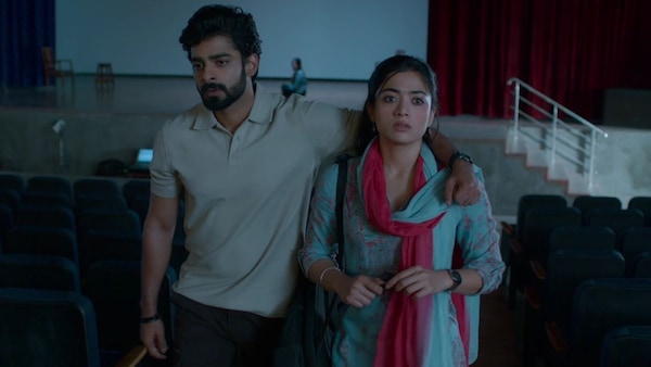 Dheekshith Shetty and Rashmika Mandanna in The Girlfriend