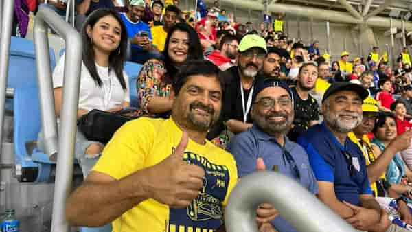 The group at Al Janoub Stadium