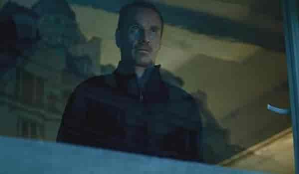 A still of Michael Fassbender from The Killer