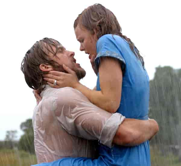 Ryan Gosling and Rachel McAdams in a still from the film