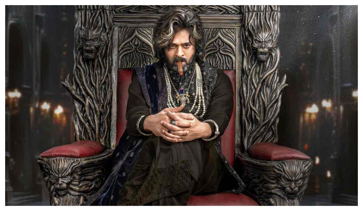 Prabhas stuns in a shocking new look as the royal yet senior Raja Saab, motion poster out