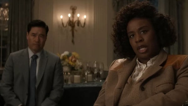 Randall Park and Uzo Aduba in The Residence