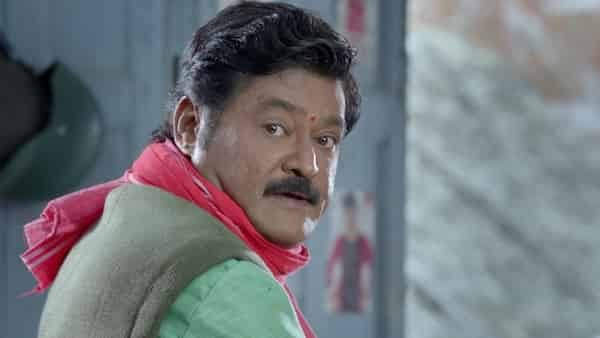 Jaggesh in a still from the film