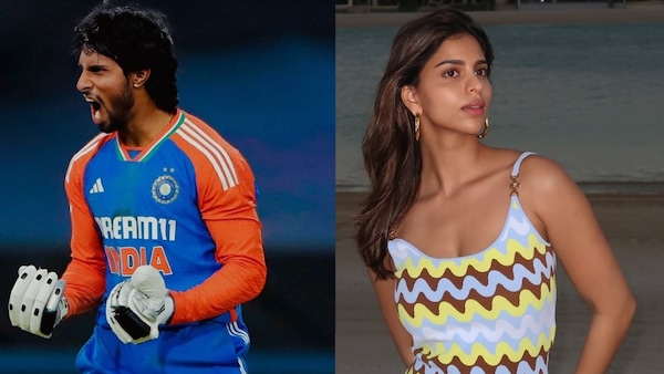 Tilak Varma and Suhana Khan.