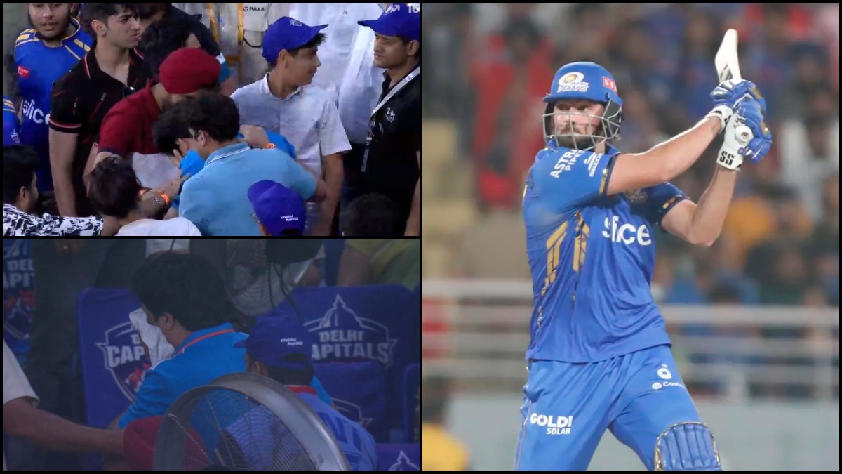 IPL 2024 - Tim David's powerful SIX injures DC fan at Arun Jaitley Stadium