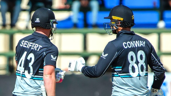 Tim Seifert and Devon Conway gave New Zealand a great start. Image | Zimbabwe Cricket on X