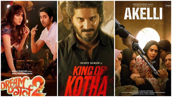 Top Theatrical releases this week: Dream Girl 2, King Of Kotha to Akelli - Must watch movies