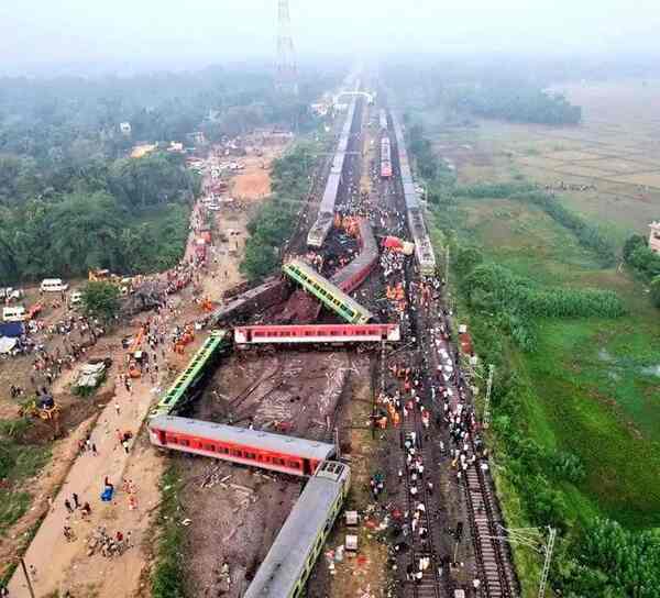 Train accident in Odhisa